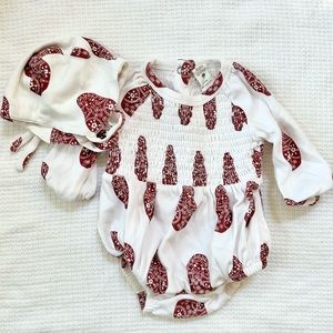 Smocked Kate Quinn Nesting Doll Bubble Dress & Hat